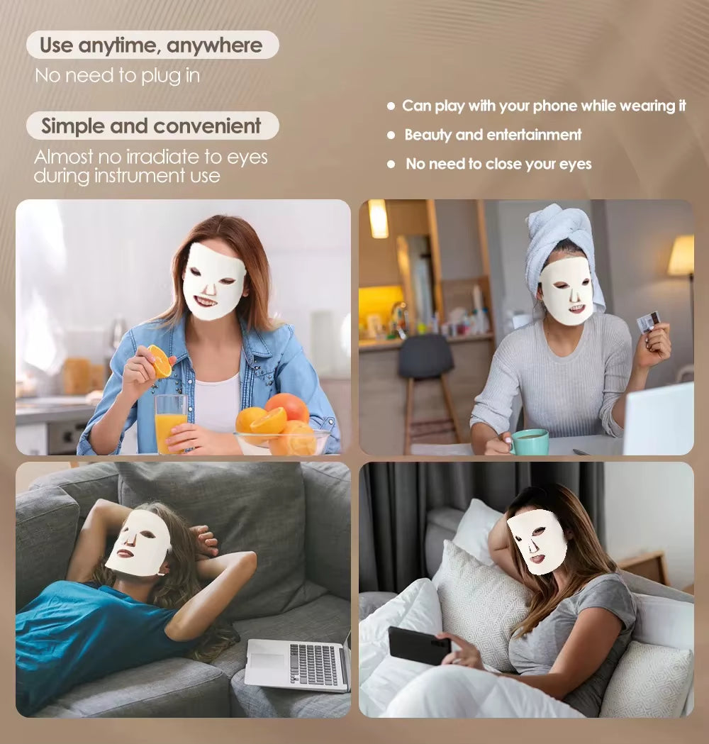 LED Light Therapy Facial Mask